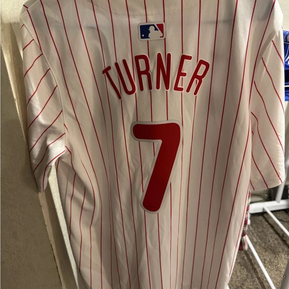 Nike White and Red Phillies Jersey - Picture 2 of 2